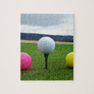 Quebra-cabeça Bolas de Golfe Coloridas, tenda de montanha