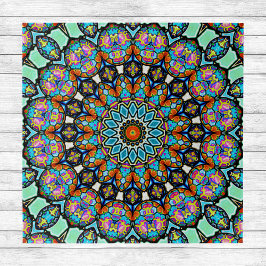 Quebra-cabeça Bolas de Vidro Coloridas Mandala