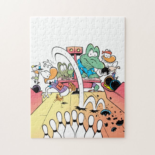 Quebra-cabeça Boliche do Pin do pântano dez (Vertical)