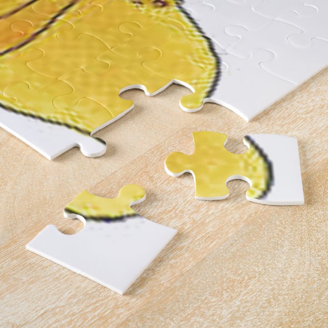 Quebra-cabeça Bolinha Flor Menina Engraçada Menina Bonitinha (Lateral)