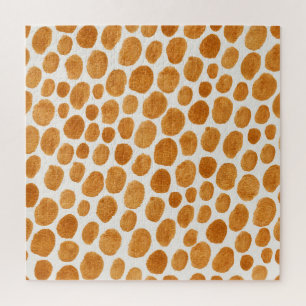 Quebra-cabeça Bolinhas do ouro: Gouache do Abstrato