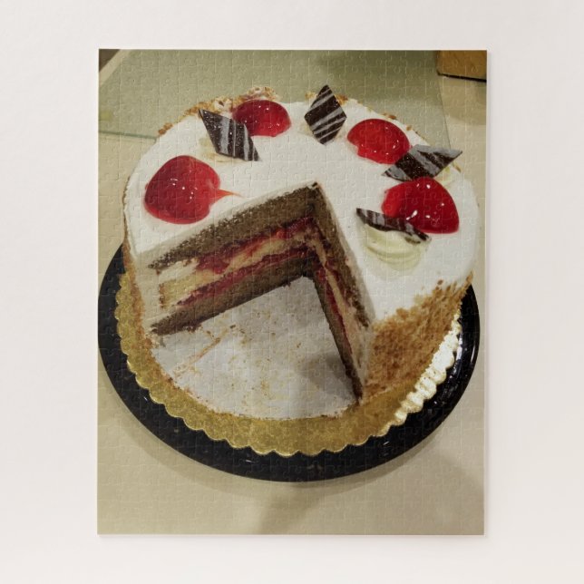 Quebra-cabeça Bolo Atômico de Banana de Morango (Vertical)