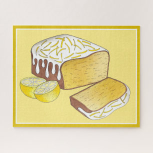 Quebra-cabeça Bolo de Bolo de Limão, Comida de Baking Britânica