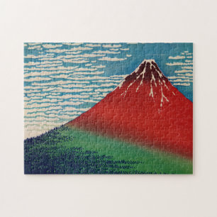 Quebra-cabeça Bom Vento Limpa Manhã Vintage Arte Japonesa