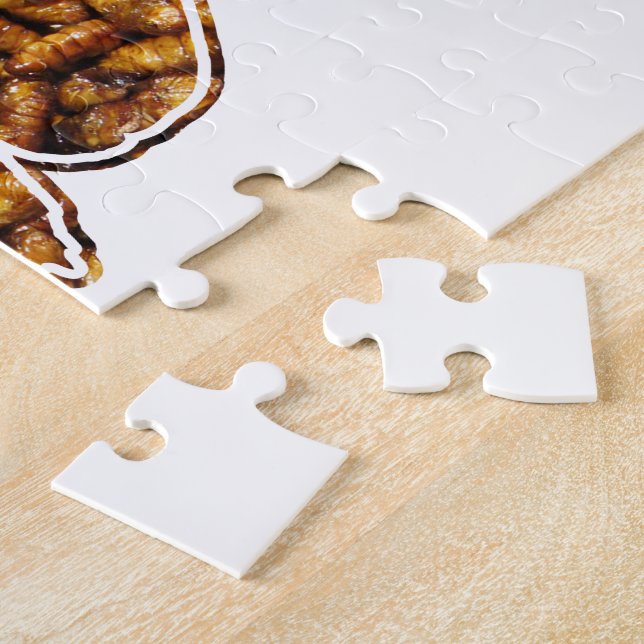 Quebra-cabeça Bombyx Mori Silk Moth Life Cycle Silhoule (Lateral)