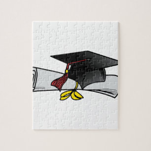 Quebra-cabeça Boné e Diploma