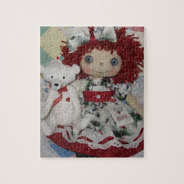 Quebra-cabeça Boneca Raggedy Ann & Urso Polar (Vertical)