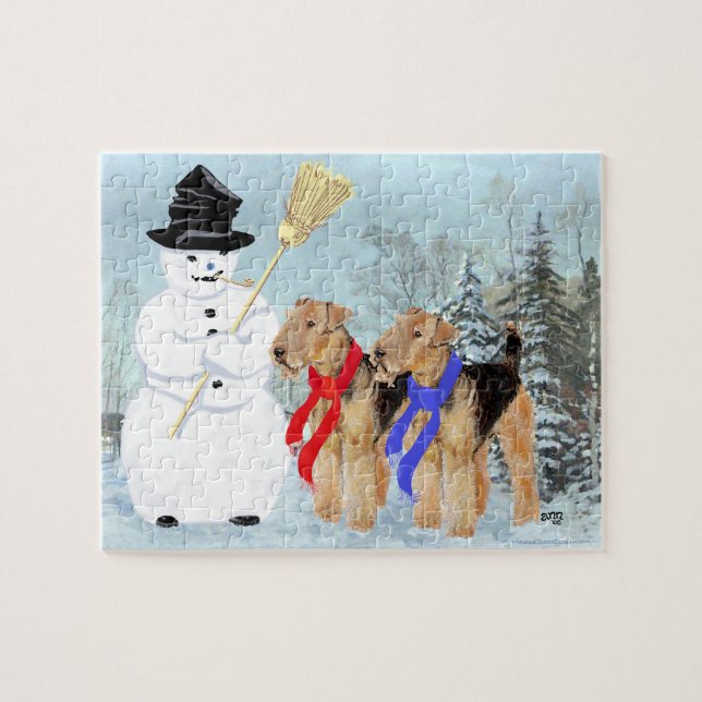 Quebra-cabeça Boneco de Neve Mágico (Horizontal)