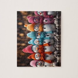 Quebra-Cabeça Bonecos de Neve