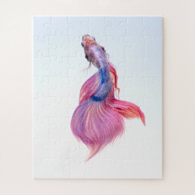 Quebra-cabeça Bonita Fantasia Colorida Koi Fish (Vertical)