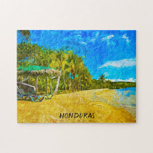Quebra-cabeça Bonita Honduras Ocean View Oil Paint
