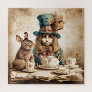 Quebra-cabeça Bonita Inspirada Por Alice No País Das Maravilhas