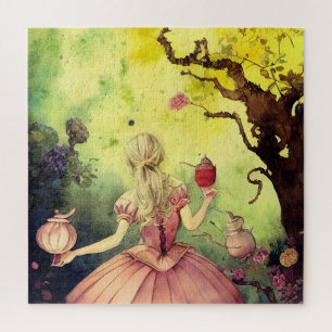 Quebra-cabeça Bonita Inspirada Por Alice No País Das Maravilhas
