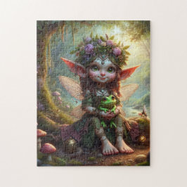 Quebra-cabeça Bonita Pixie com seu Sapo