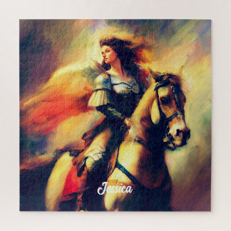 Quebra-cabeça Bonita Valquíria em Horseback