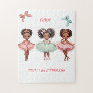 QUEBRA-CABEÇA "BONITO COMO PRINCESA" PERSONALIZADO