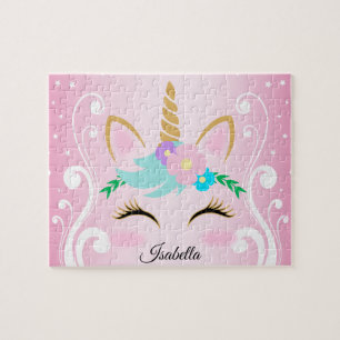 Quebra-cabeça Bonito Cor-de-Rosa 🦄 Face