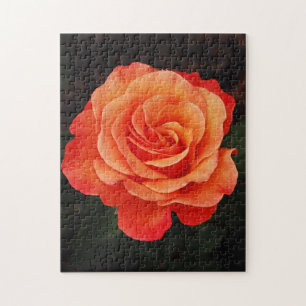 Quebra-cabeça bonito do impressão do rosa da