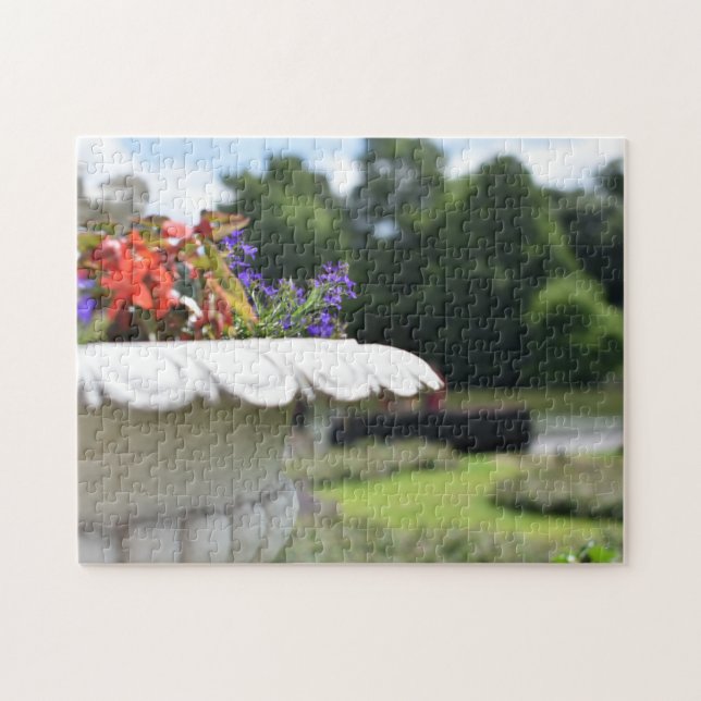 Quebra-cabeça Bonito Flor Planter Kew Gardens London Reino Unido (Horizontal)