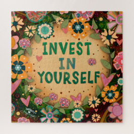 Quebra-cabeça Bonito investimento no seu fascículo amarelo diver