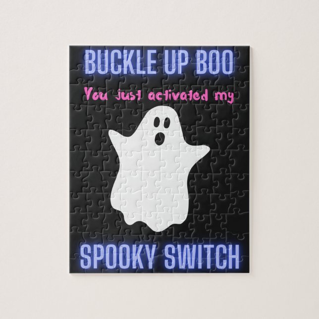 Quebra-cabeça Boo de Encerramento Você Acendeu Meu Switch Spooky (Vertical)