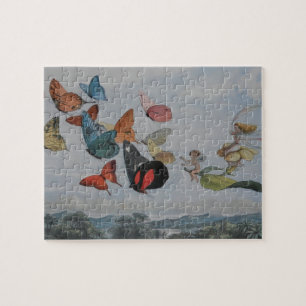 Quebra-cabeça Borboleta e Borboletas-de-Fada Rainha