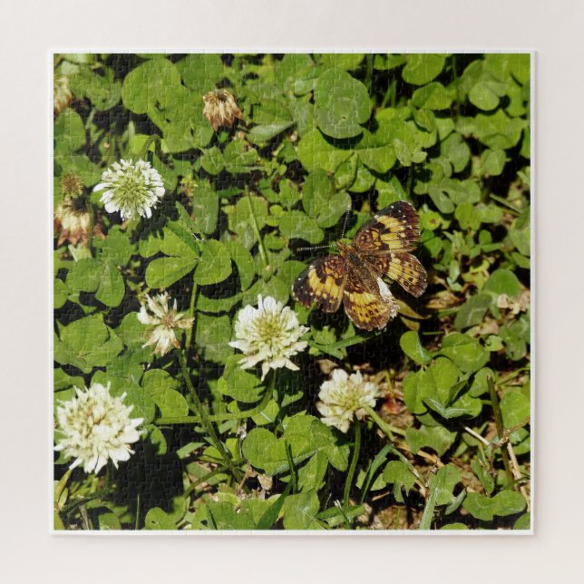 Quebra-cabeça Borboleta Entre Flores (Vertical)