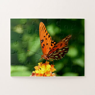Quebra-cabeça Borboleta Gulf Fritillary Esticada 