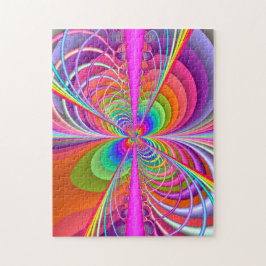 Quebra-cabeça Borboleta lunática - arte do Fractal