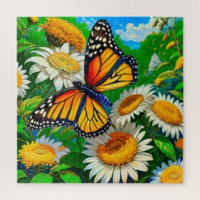 Quebra-cabeça Borboleta Monarca (Vertical)
