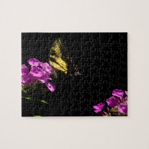 Quebra-cabeça Borboleta Tiger Swallowtail em Wild Phlox - Quebra