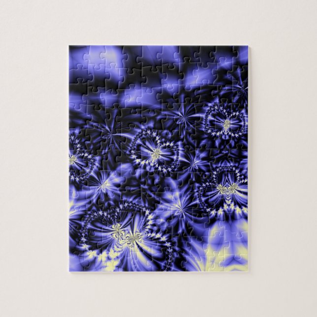 Quebra-cabeça Borboletas Azuis (Vertical)