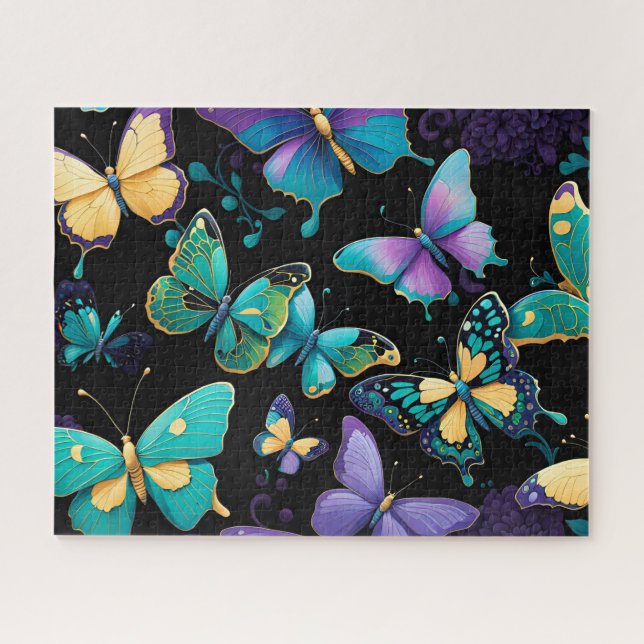 Quebra-cabeça Borboletas coloridas (Horizontal)