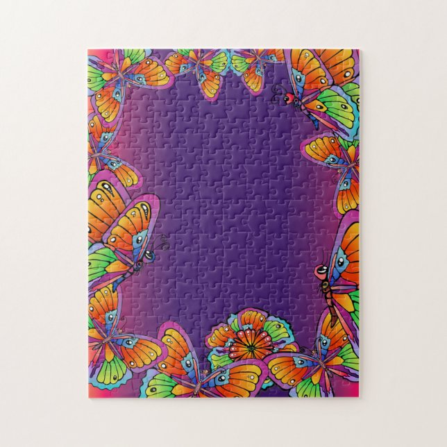 Quebra-cabeça Borboletas e Borboletas (Vertical)