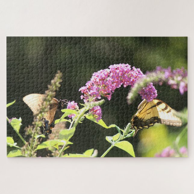 Quebra-cabeça Borboletas maleáveis Pretas e Amarelas (Horizontal)