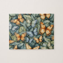 Borboletas Padrões Amarelos Verdes Azuis