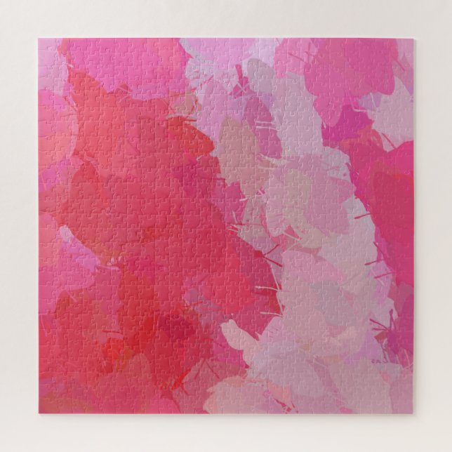 Quebra-cabeça Borboletas rosa bonito (Vertical)