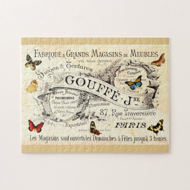 Quebra-cabeça Borboletas venenosas no anúncio francês (Horizontal)