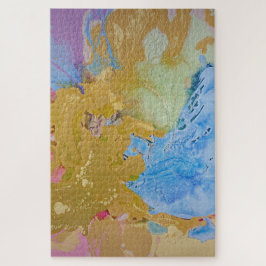 Quebra-cabeça Bordo das planícies, cores modernas do pastel abst