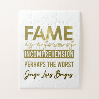 Quebra-cabeça Borges cita Fama