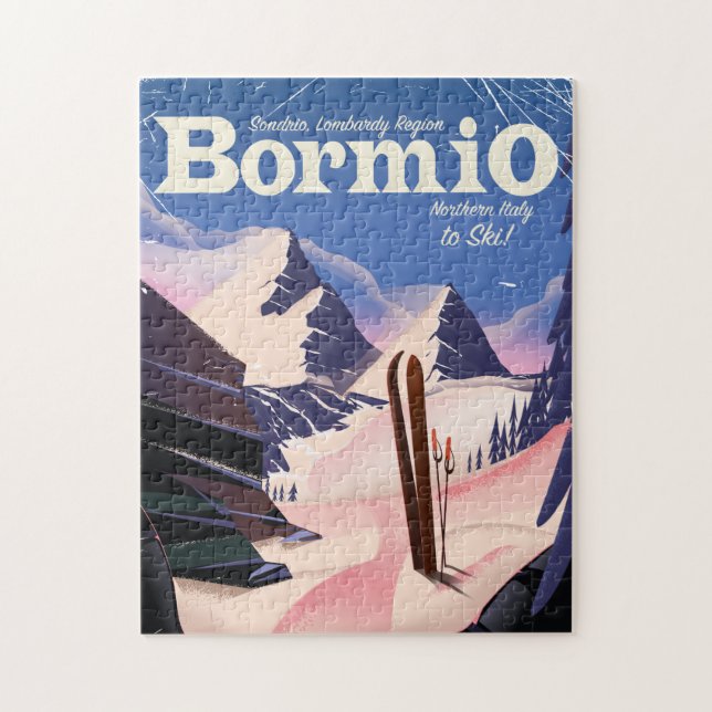 Quebra-cabeça Bormio,Sondrio, Região Lombardia, Itália, poster d (Vertical)