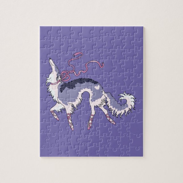 Quebra-cabeça Borzoi do balé (Vertical)