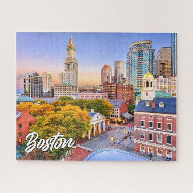 Quebra-cabeça Boston, Massachusetts, Estados Unidos (Horizontal)