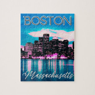 Quebra-cabeça Boston Massachusetts Skyline
