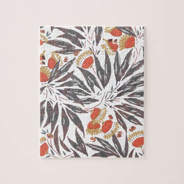 Quebra-cabeça Botanical seamless pattern, E. A. Séguy (Vertical)