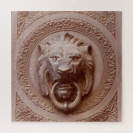 Quebra-cabeça - Botão da porta do leão