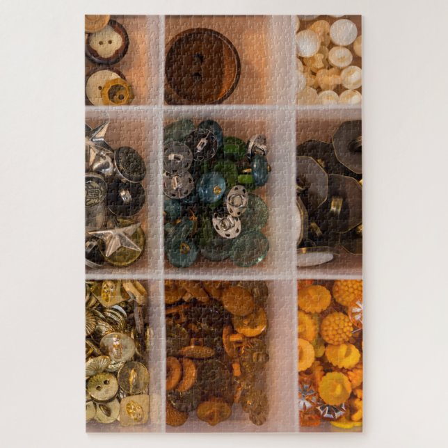 Quebra-cabeça Botões de costura (Vertical)