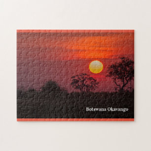 Quebra-cabeça Botsuana Okavango Delta Sunset