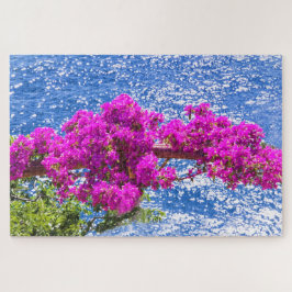 Quebra-cabeça Bougainvillea Roxa In Positano, itália