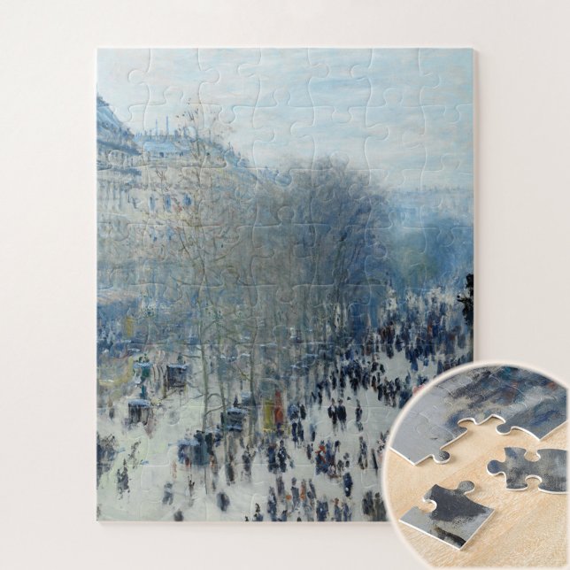 Quebra-cabeça Boulevard des Capucines, por Claude Monet (Criador carregado)